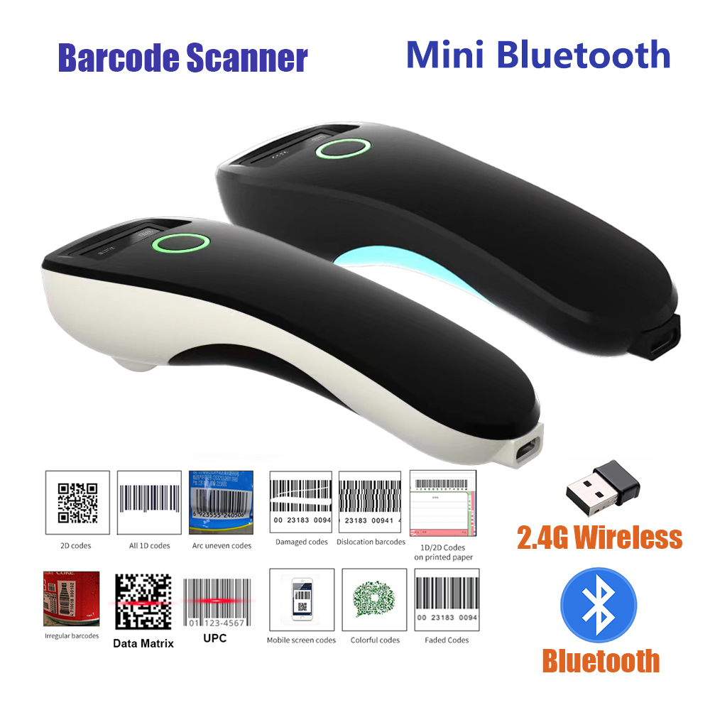 Document Scanner Portable - Mini Handheld Draagbare Barcodescanner 2.4G Draadloos/Bluetooth/USB