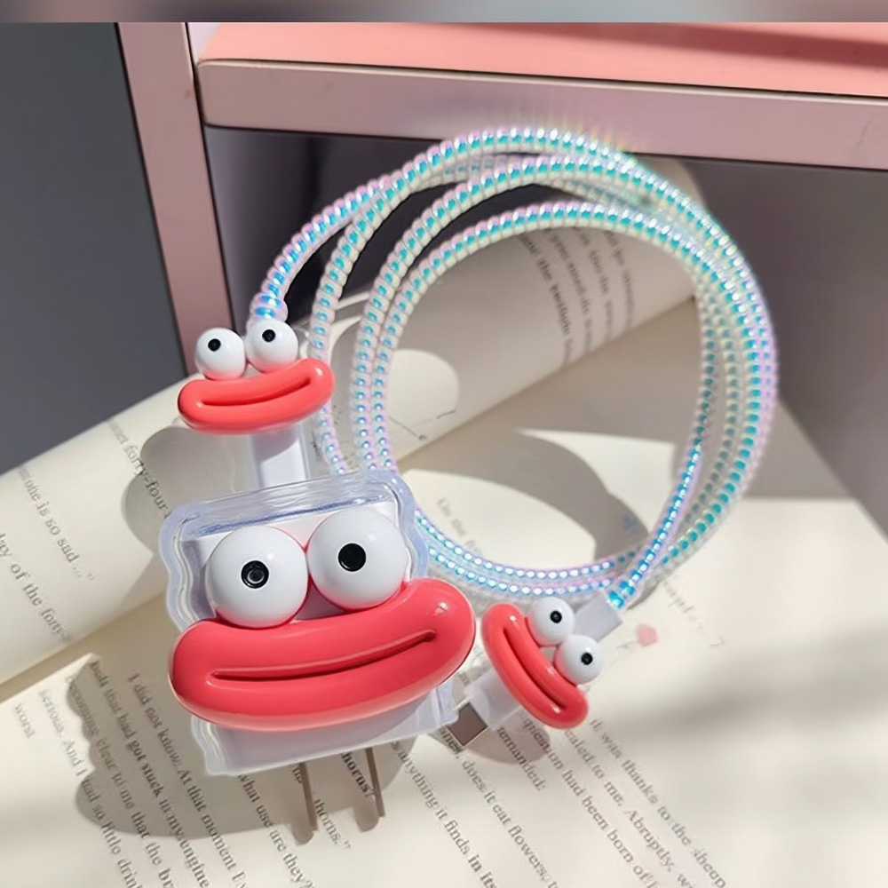 Tech Accessories Phone - Kabelbeschermer, opwinder, zachte beschermhoes, accessoires voor