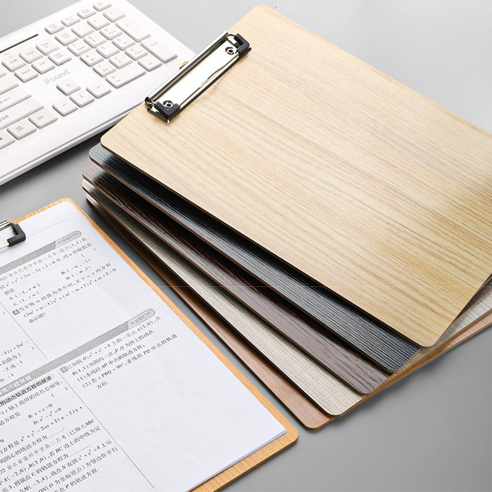 Document Scanner Portable - Draagbare houten A4-memomap, hardboard, versterkte documentenhouder,