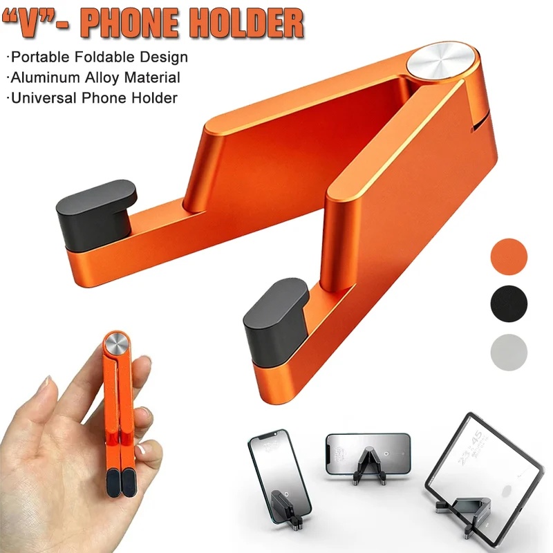 Phone Stand Aluminum - Aluminium draagbare universele telefoonhouder Mini-formaat opvouwbare