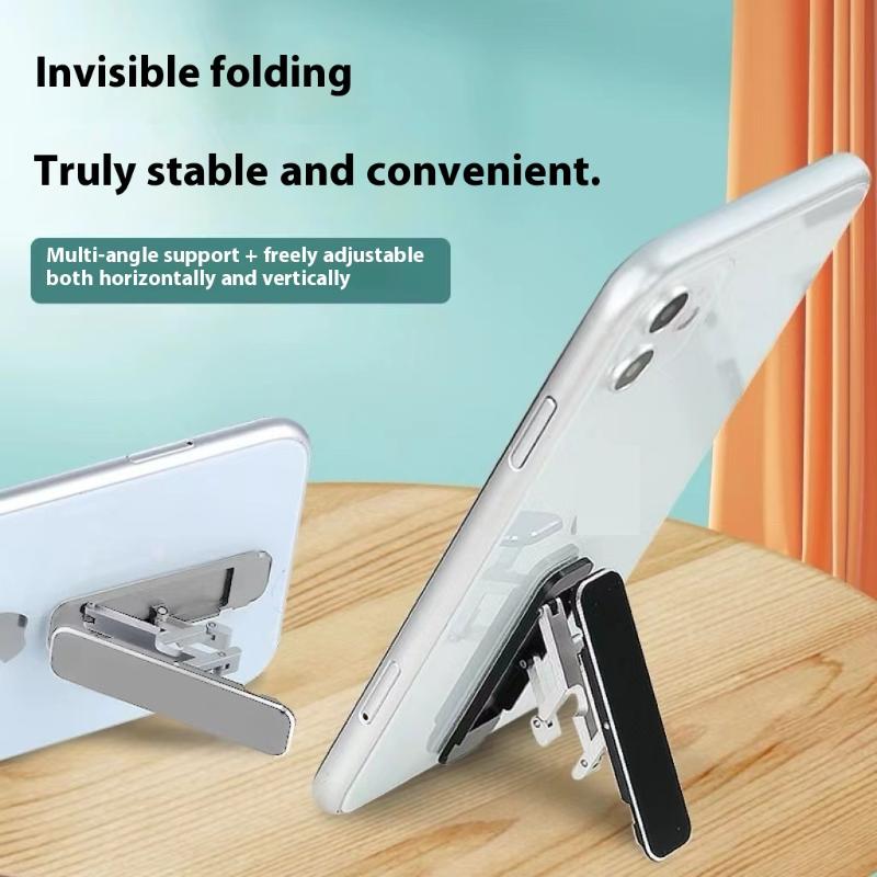 Phone Stand Aluminum - Vouwbare mini onzichtbare opvouwbare telefoonstandaard van