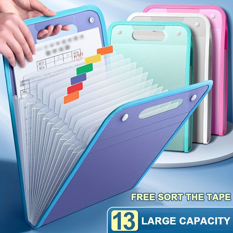 Document Scanner Portable - 13 Pocket Bestandsmappen Portable A4 Letter