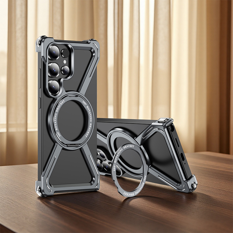 Phone Stand Aluminum - Magnetische draaibare houder anti-val telefoonhoesje, voor
