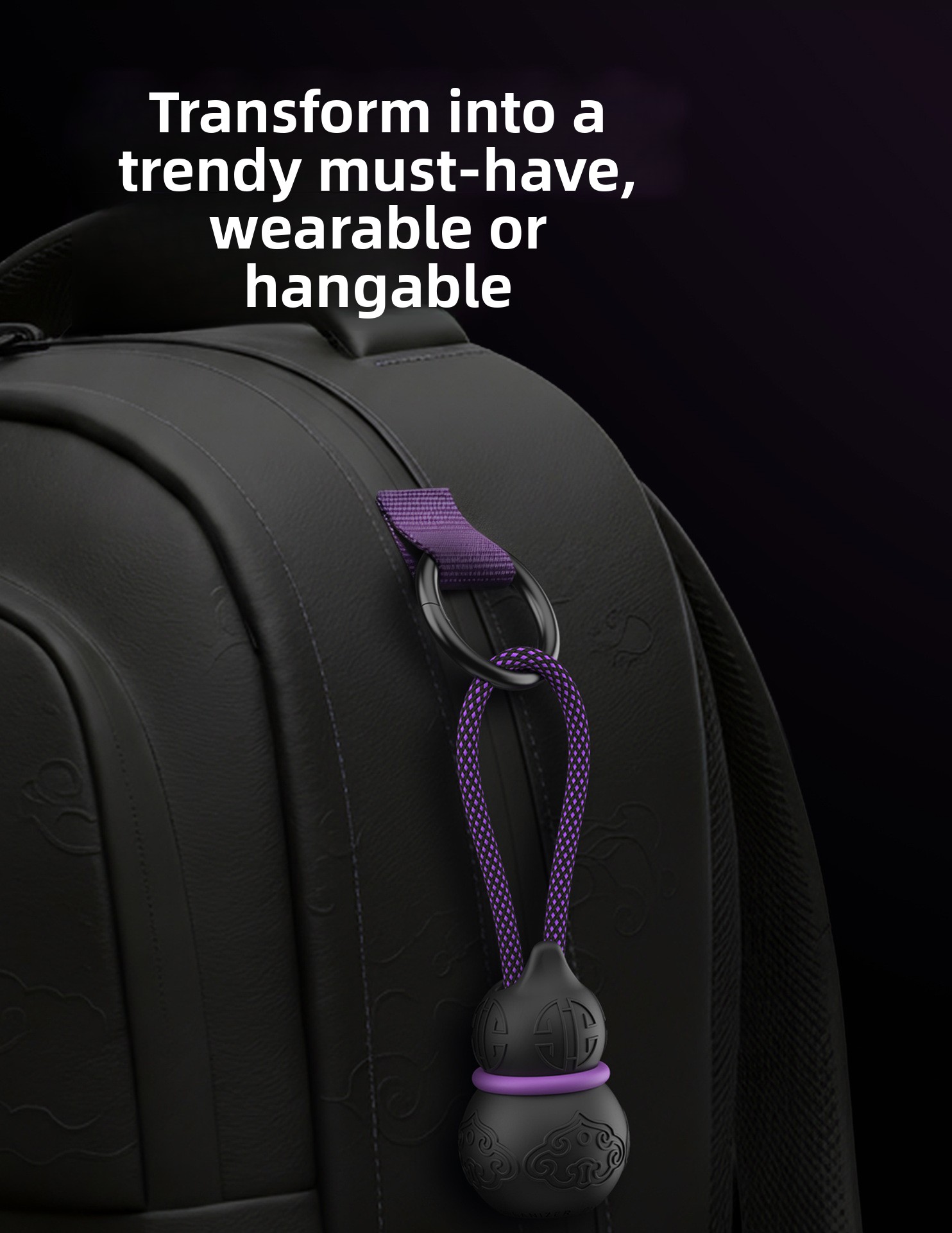 Tech Accessories Backpack - Draagbare kabelorganizer sleutelhanger siliconen kabelhouder korte