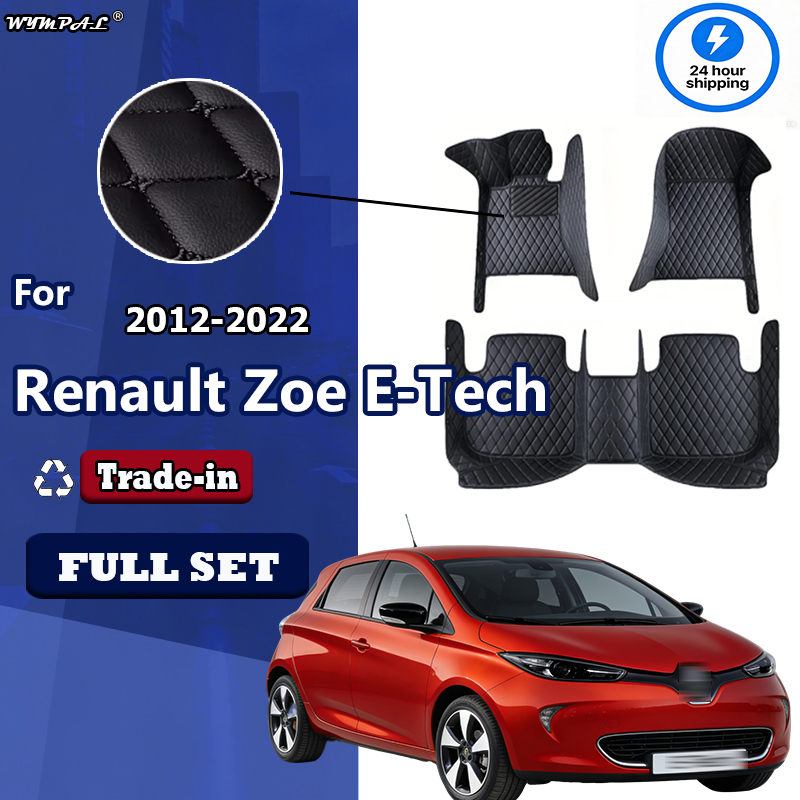Tech Accessories Renault - Luxe Lederen Auto Vloermatten Voor Renault