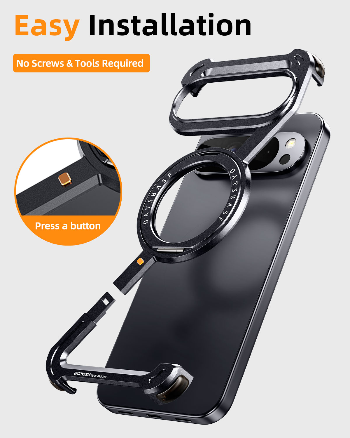 Oatsbasf metalen telefoonhoes  - Phone Stand Aluminum recensie en prijs