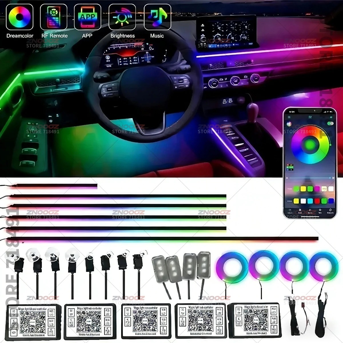 22-in-1 RGB auto-interieur acr - Tech Accessories Renault recensie en prijs