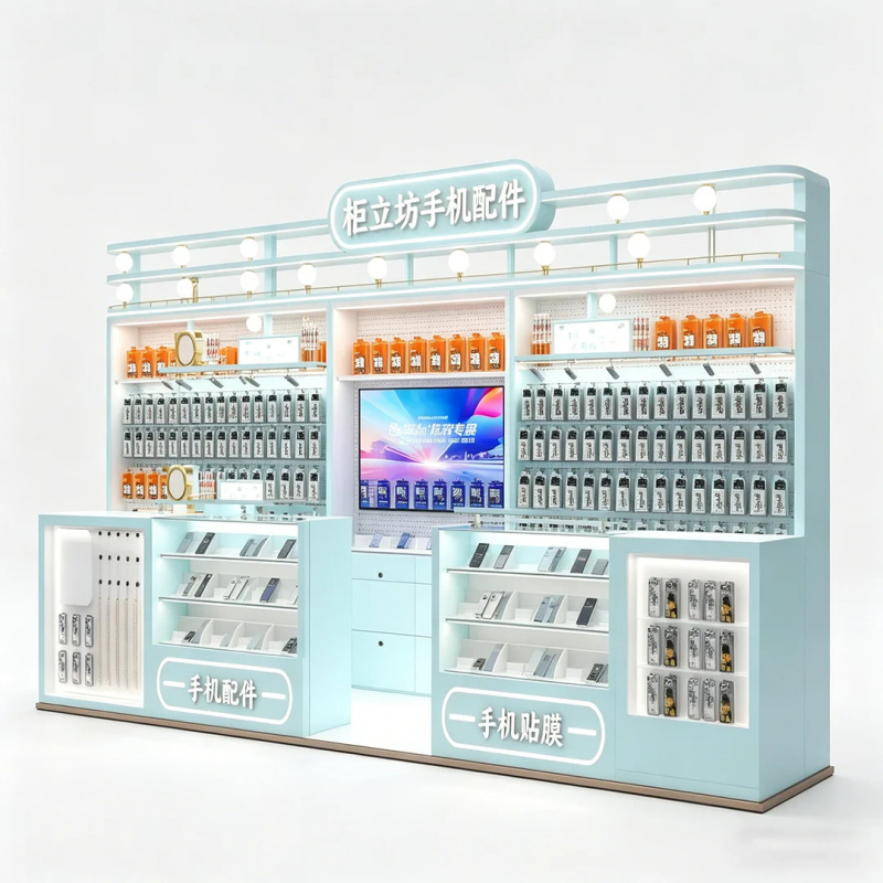 Custom Light Blue Telefoonacce - Tech Accessories Kiosk recensie en prijs