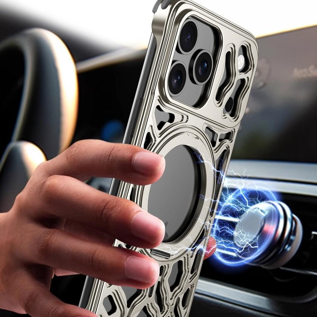 Telefoonhoesjes voor iPhone 16 - Phone Stand Aluminum recensie en prijs