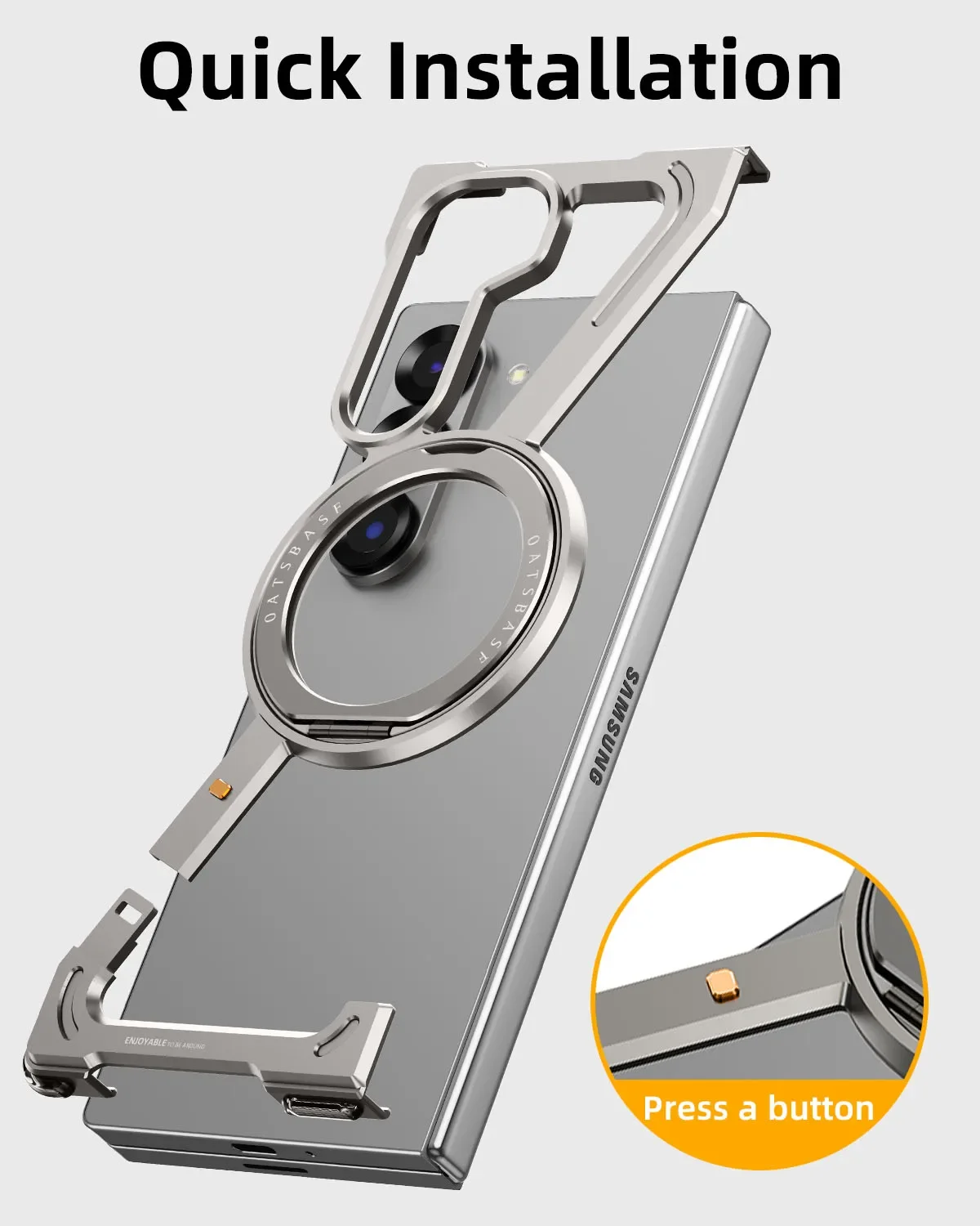 Eary metal bumperhoes met stan - Phone Stand Aluminum recensie en prijs